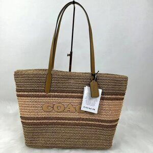 Coach Straw City Tote CBG87 NWT